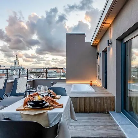 Nest - Your Cosy Penthouse 아파트 오스텐드