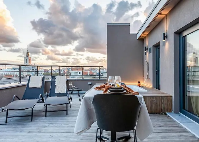 Nest - Your Cosy Penthouse 公寓 奥斯滕德